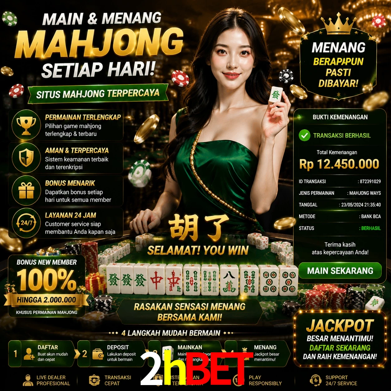 Ganhar e sacar na 2hbet